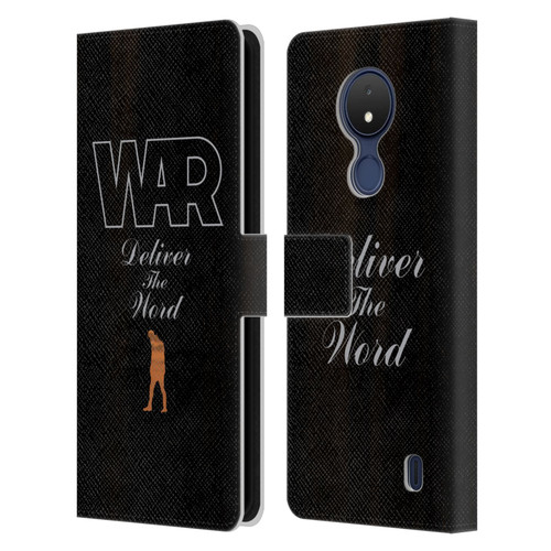 War Graphics Deliver The World Leather Book Wallet Case Cover For Nokia C21