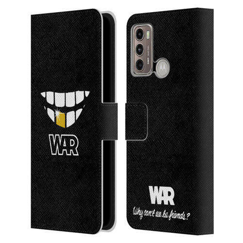 War Graphics Why Can't We Be Friends? Leather Book Wallet Case Cover For Motorola Moto G60 / Moto G40 Fusion
