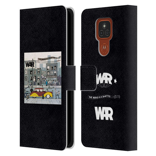War Graphics The World Is A Ghetto Album Leather Book Wallet Case Cover For Motorola Moto E7 Plus