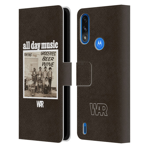 War Graphics All Day Music Album Leather Book Wallet Case Cover For Motorola Moto E7 Power / Moto E7i Power