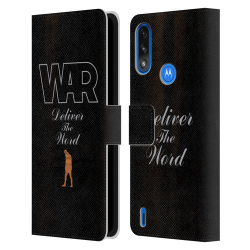War Graphics Deliver The World Leather Book Wallet Case Cover For Motorola Moto E7 Power / Moto E7i Power