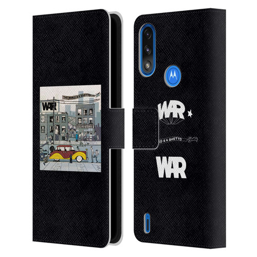 War Graphics The World Is A Ghetto Album Leather Book Wallet Case Cover For Motorola Moto E7 Power / Moto E7i Power