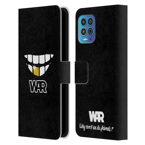 War Graphics Why Can't We Be Friends? Leather Book Wallet Case Cover For Motorola Moto G100