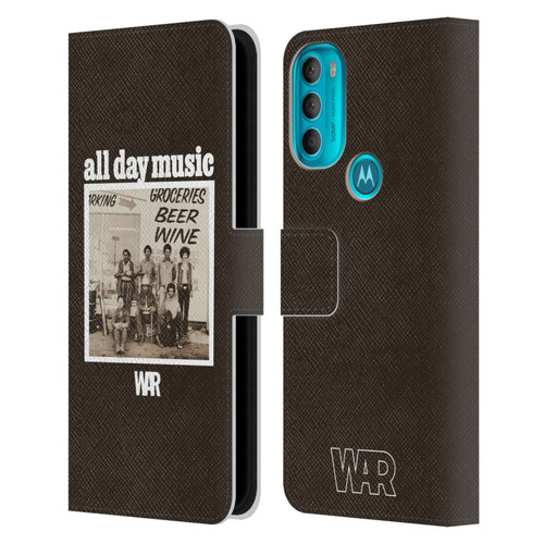 War Graphics All Day Music Album Leather Book Wallet Case Cover For Motorola Moto G71 5G