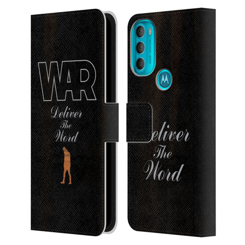 War Graphics Deliver The World Leather Book Wallet Case Cover For Motorola Moto G71 5G