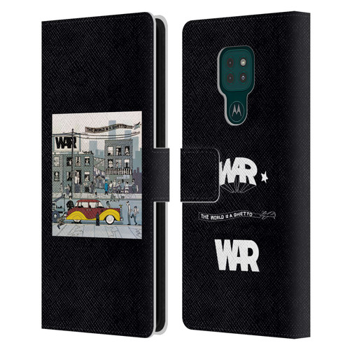 War Graphics The World Is A Ghetto Album Leather Book Wallet Case Cover For Motorola Moto G9 Play