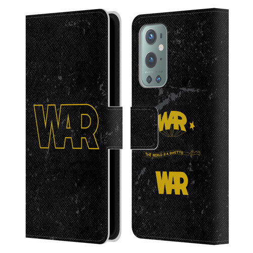 War Graphics Logo Leather Book Wallet Case Cover For OnePlus 9