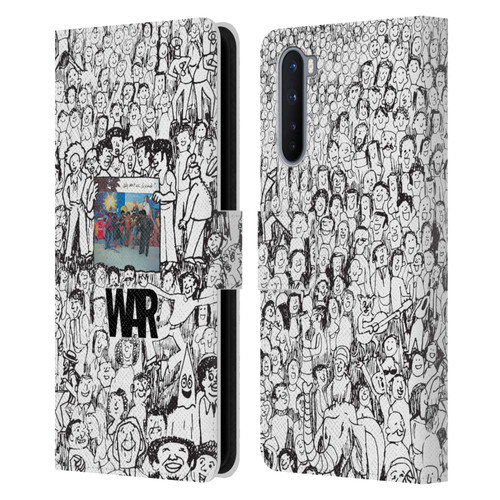 War Graphics Friends Doodle Art Leather Book Wallet Case Cover For OnePlus Nord 5G