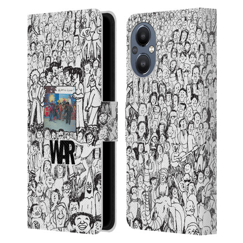War Graphics Friends Doodle Art Leather Book Wallet Case Cover For OnePlus Nord N20 5G