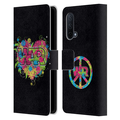 War Graphics Heart Logo Leather Book Wallet Case Cover For OnePlus Nord CE 5G