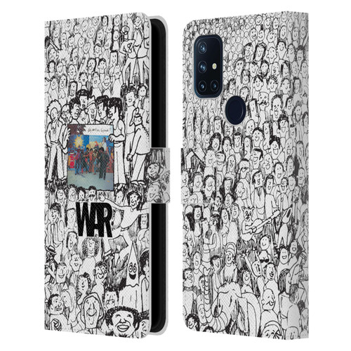 War Graphics Friends Doodle Art Leather Book Wallet Case Cover For OnePlus Nord N10 5G