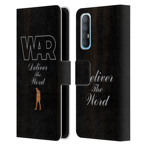 War Graphics Deliver The World Leather Book Wallet Case Cover For OPPO Find X2 Neo 5G