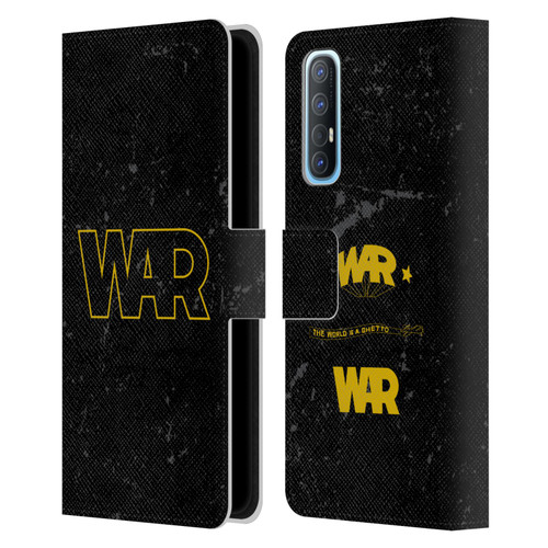 War Graphics Logo Leather Book Wallet Case Cover For OPPO Find X2 Neo 5G