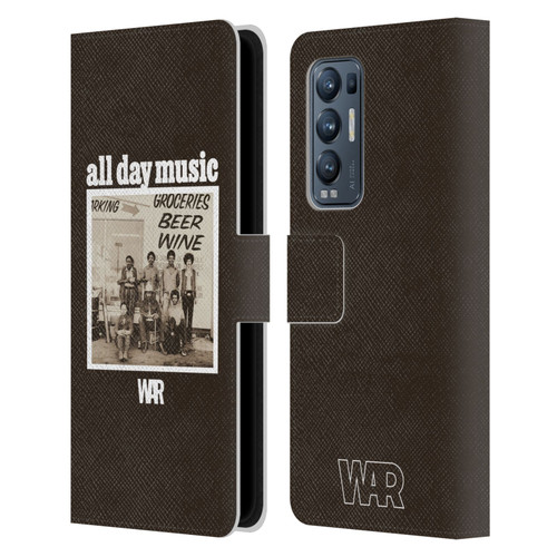 War Graphics All Day Music Album Leather Book Wallet Case Cover For OPPO Find X3 Neo / Reno5 Pro+ 5G
