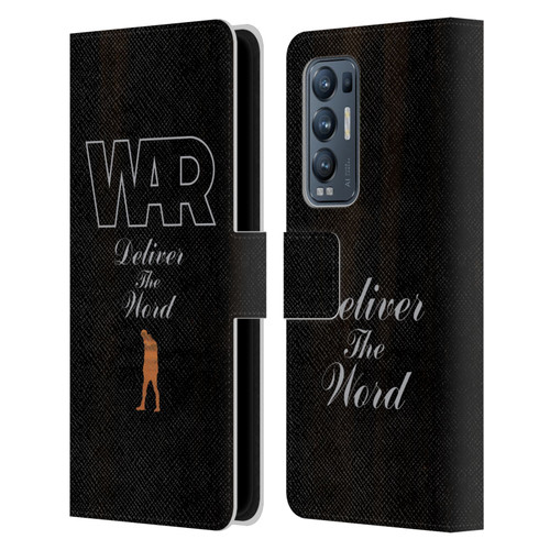 War Graphics Deliver The World Leather Book Wallet Case Cover For OPPO Find X3 Neo / Reno5 Pro+ 5G