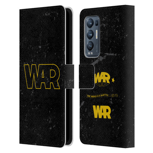 War Graphics Logo Leather Book Wallet Case Cover For OPPO Find X3 Neo / Reno5 Pro+ 5G