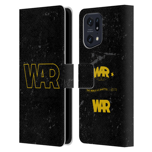 War Graphics Logo Leather Book Wallet Case Cover For OPPO Find X5