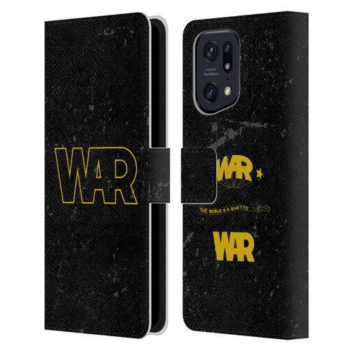 War Graphics Logo Leather Book Wallet Case Cover For OPPO Find X5 Pro