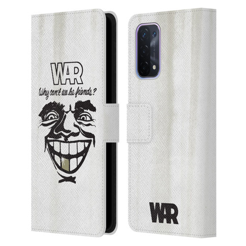 War Graphics Friends Art Leather Book Wallet Case Cover For OPPO A54 5G