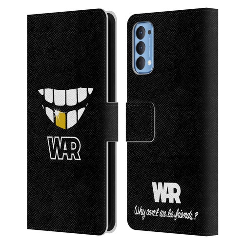 War Graphics Why Can't We Be Friends? Leather Book Wallet Case Cover For OPPO Reno 4 5G