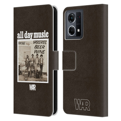 War Graphics All Day Music Album Leather Book Wallet Case Cover For OPPO Reno8 4G