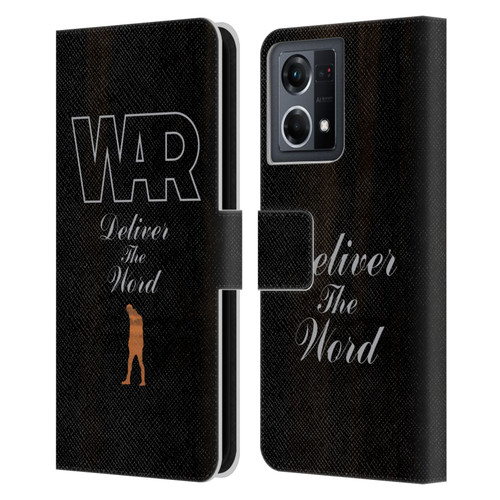 War Graphics Deliver The World Leather Book Wallet Case Cover For OPPO Reno8 4G