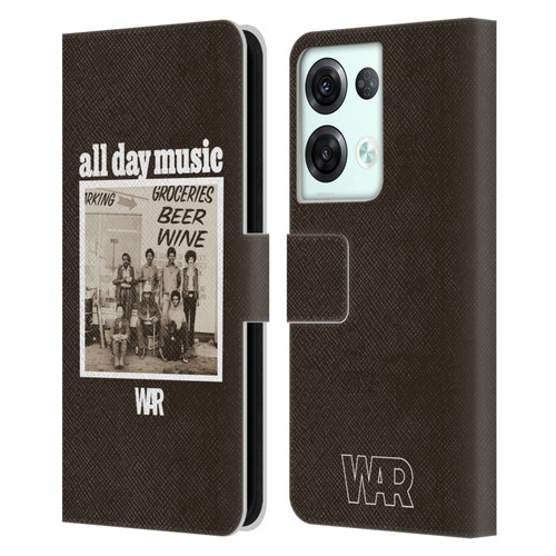 War Graphics All Day Music Album Leather Book Wallet Case Cover For OPPO Reno8 Pro