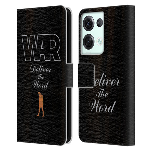War Graphics Deliver The World Leather Book Wallet Case Cover For OPPO Reno8 Pro