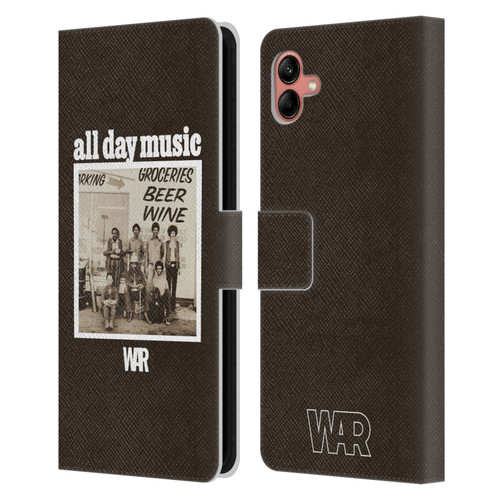 War Graphics All Day Music Album Leather Book Wallet Case Cover For Samsung Galaxy A04 (2022)