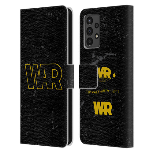 War Graphics Logo Leather Book Wallet Case Cover For Samsung Galaxy A13 (2022)