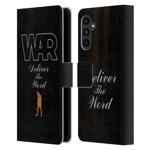 War Graphics Deliver The World Leather Book Wallet Case Cover For Samsung Galaxy A13 5G (2021)