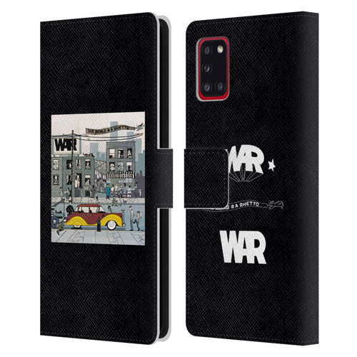 War Graphics The World Is A Ghetto Album Leather Book Wallet Case Cover For Samsung Galaxy A31 (2020)