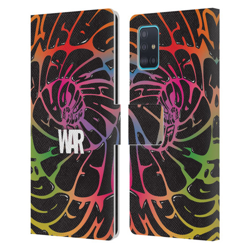 War Graphics All Day Colorful Leather Book Wallet Case Cover For Samsung Galaxy A51 (2019)