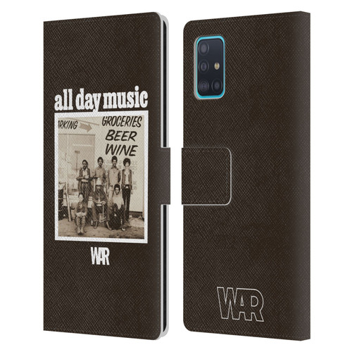 War Graphics All Day Music Album Leather Book Wallet Case Cover For Samsung Galaxy A51 (2019)