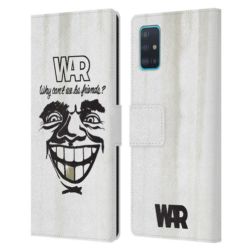 War Graphics Friends Art Leather Book Wallet Case Cover For Samsung Galaxy A51 (2019)