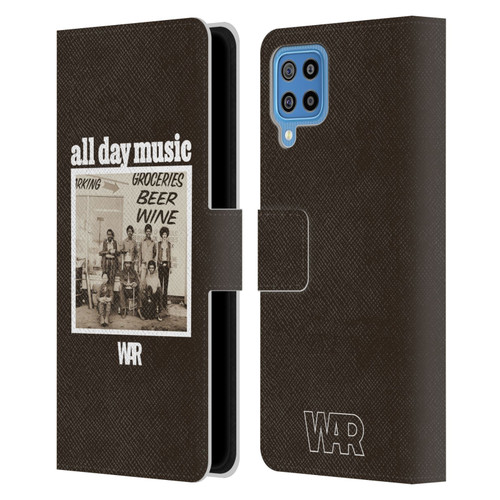 War Graphics All Day Music Album Leather Book Wallet Case Cover For Samsung Galaxy F22 (2021)