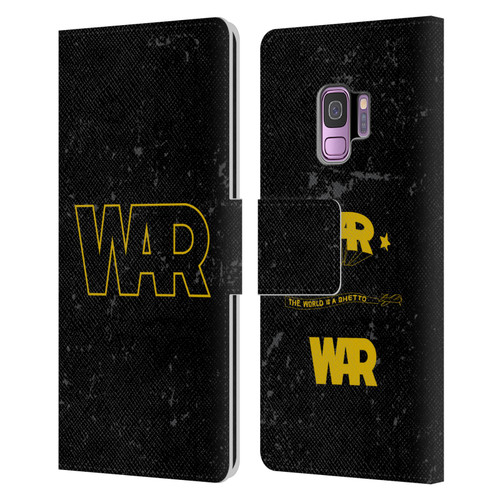 War Graphics Logo Leather Book Wallet Case Cover For Samsung Galaxy S9