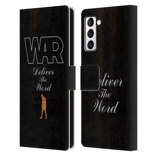 War Graphics Deliver The World Leather Book Wallet Case Cover For Samsung Galaxy S21+ 5G