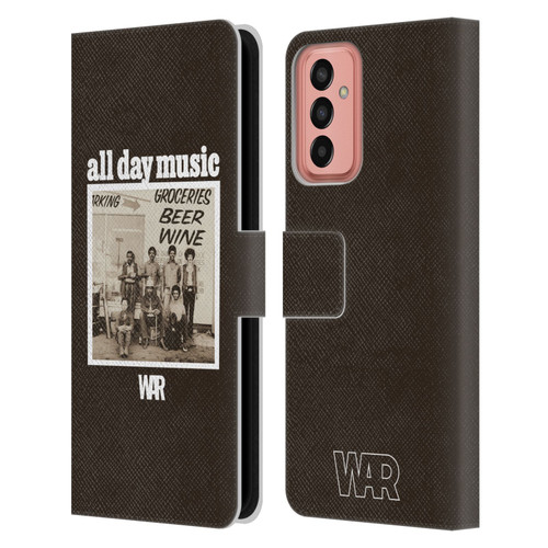 War Graphics All Day Music Album Leather Book Wallet Case Cover For Samsung Galaxy M13 (2022)
