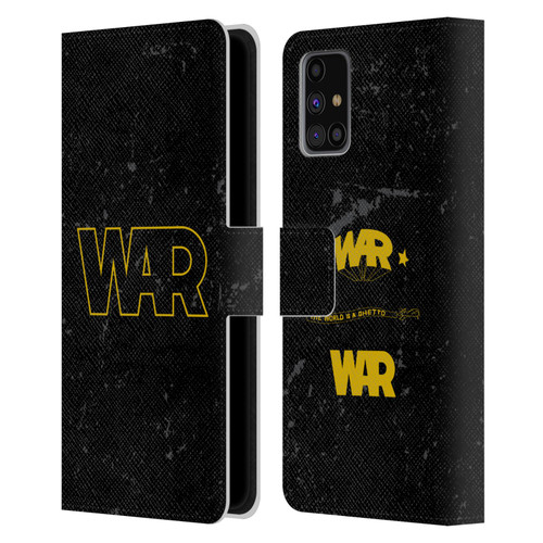 War Graphics Logo Leather Book Wallet Case Cover For Samsung Galaxy M31s (2020)