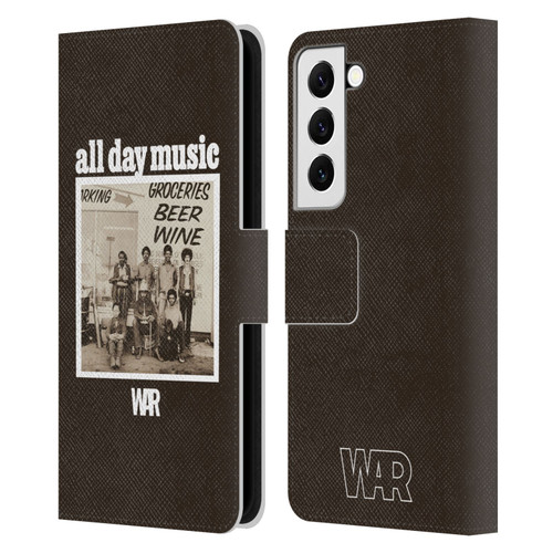 War Graphics All Day Music Album Leather Book Wallet Case Cover For Samsung Galaxy S22 5G