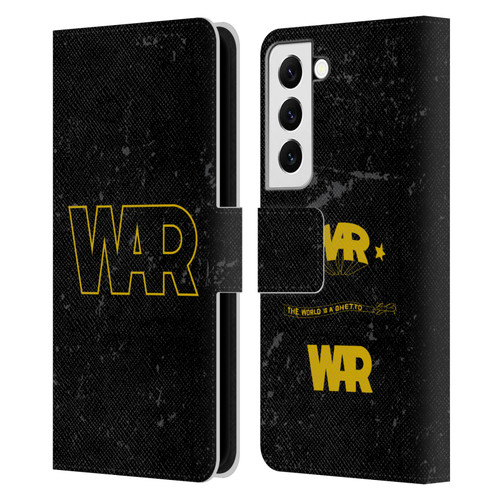 War Graphics Logo Leather Book Wallet Case Cover For Samsung Galaxy S22 5G