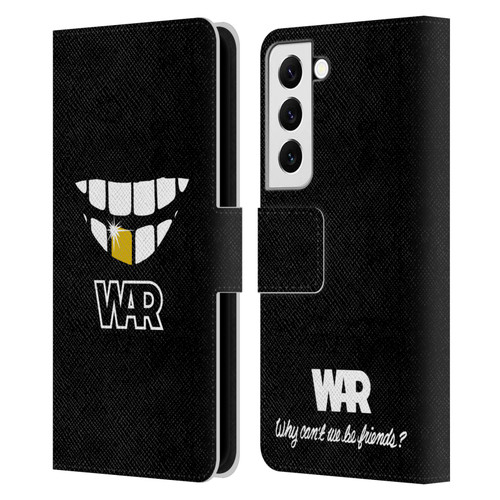 War Graphics Why Can't We Be Friends? Leather Book Wallet Case Cover For Samsung Galaxy S22 5G