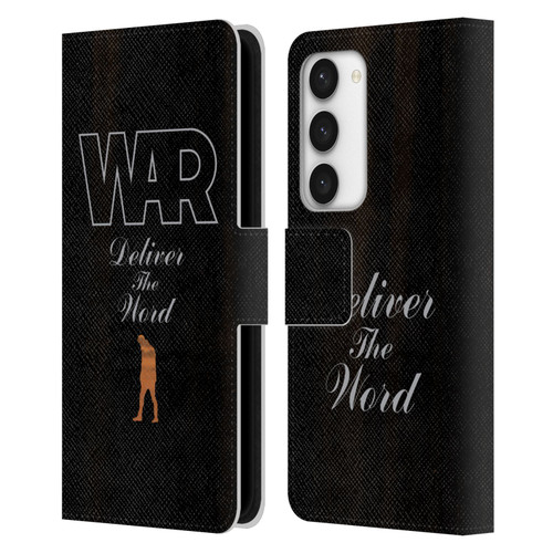War Graphics Deliver The World Leather Book Wallet Case Cover For Samsung Galaxy S23 5G