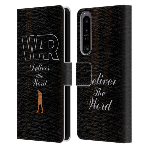 War Graphics Deliver The World Leather Book Wallet Case Cover For Sony Xperia 1 IV
