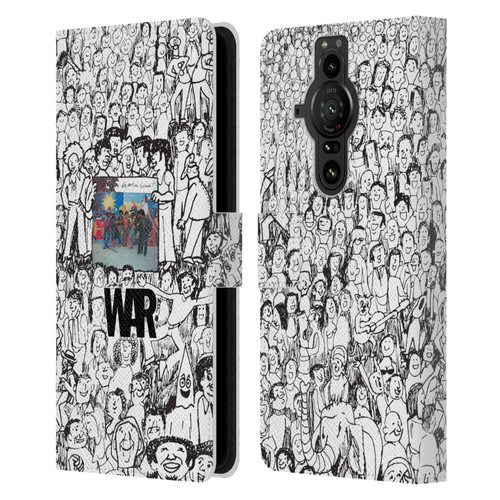 War Graphics Friends Doodle Art Leather Book Wallet Case Cover For Sony Xperia Pro-I