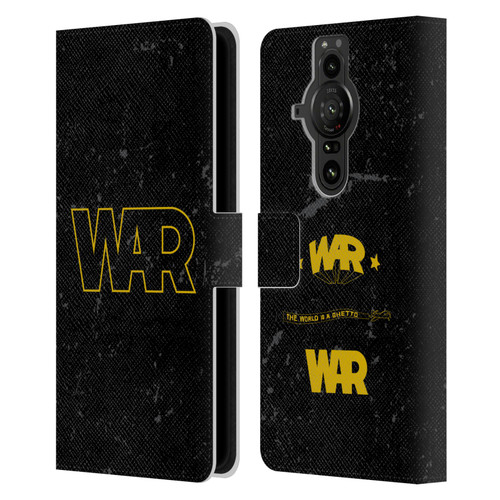 War Graphics Logo Leather Book Wallet Case Cover For Sony Xperia Pro-I