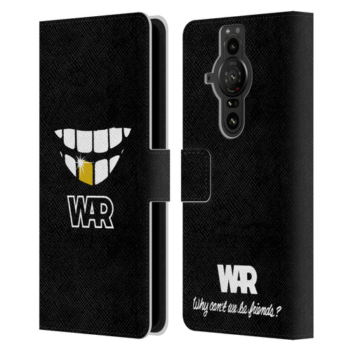 War Graphics Why Can't We Be Friends? Leather Book Wallet Case Cover For Sony Xperia Pro-I