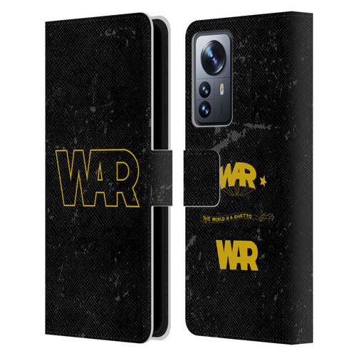 War Graphics Logo Leather Book Wallet Case Cover For Xiaomi 12 Pro