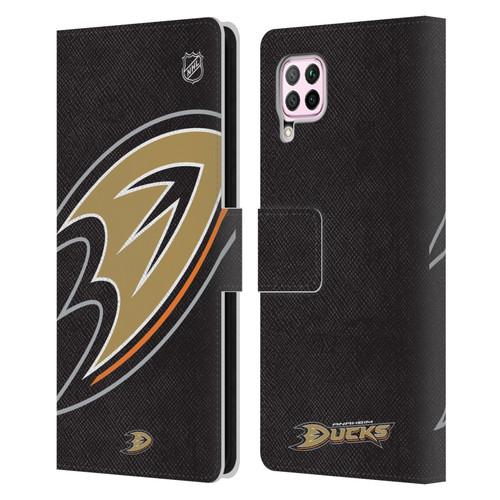 NHL Anaheim Ducks Oversized Leather Book Wallet Case Cover For Huawei Nova 6 SE / P40 Lite